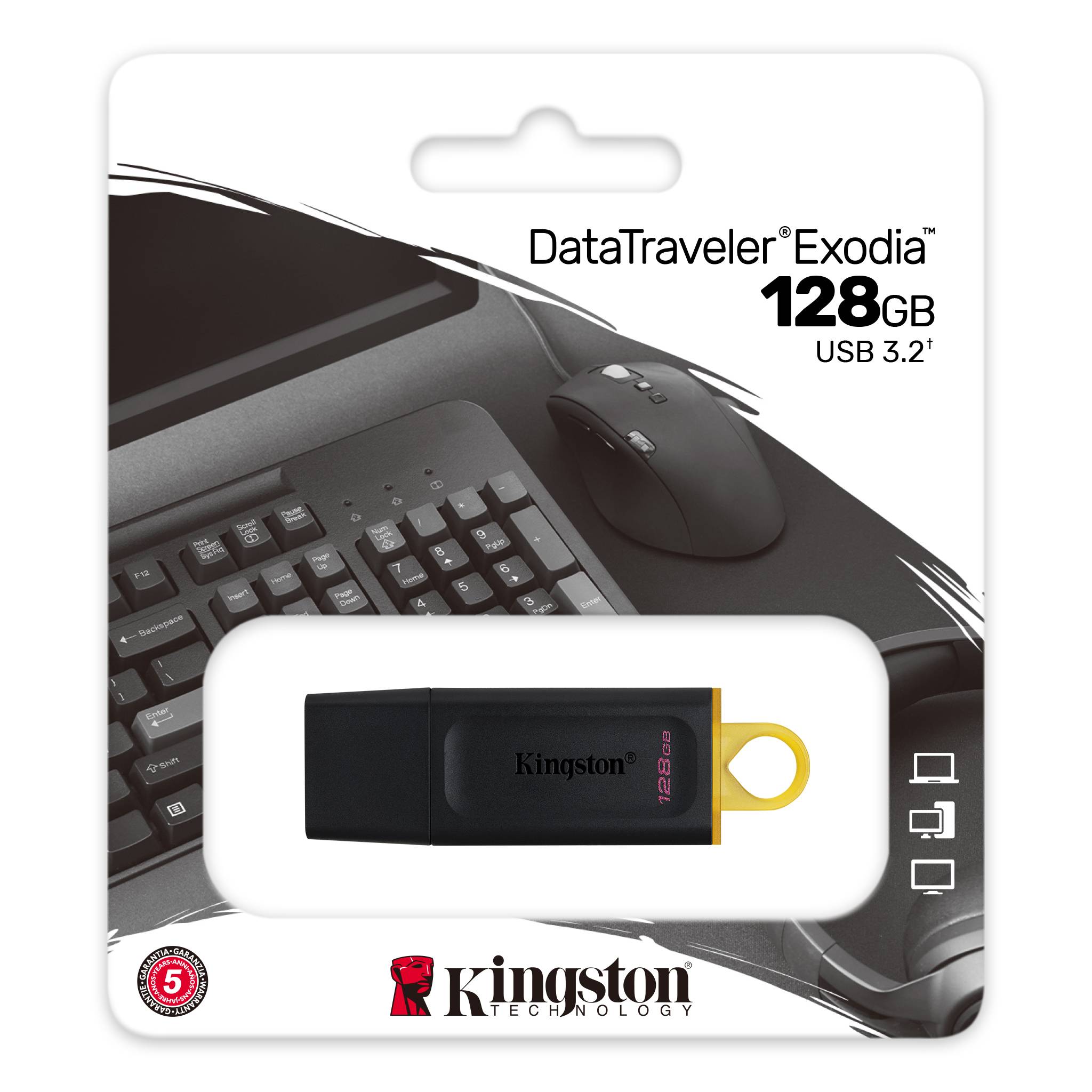 Kingston DTX/128GB Exodia 128 GB USB 3.2 Flash Bellek